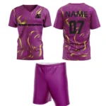 Pink and yellow custom sports jersey with name and number 07