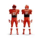 Red football uniform with gradient pixel graphics.
