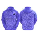 Custom purple hoodie with Adrees Enterprises logo